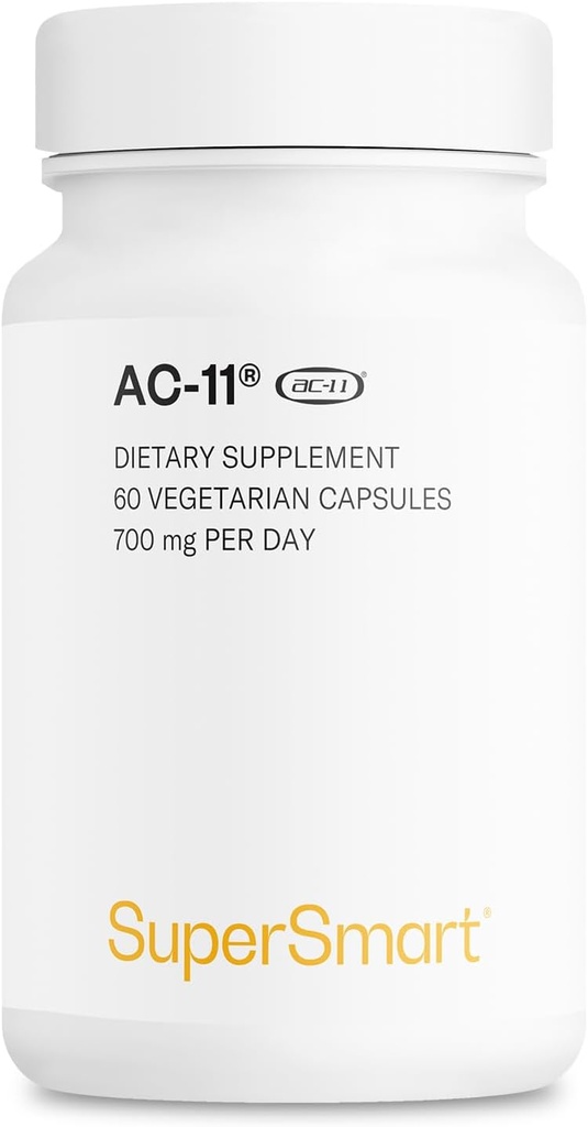Supersmart AC- 11 Supplement 700mg per dag (Katte 's Claw Extract) - Uncaria Tomentosa Bark Dex124; Non- GMO & Gluten Free - 60 vegetariske kapsler