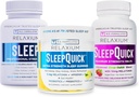 Relaxium dvale124; 60 Capsule + Sleep Quick Melts + Gummies (Family Pack dvalebundle)