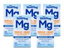 Langsomt mag Magnesiumchlorid og calcium, 60 tabletter hver (værdipakke med 5)