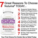 Sciatic Nerve Relief Support Supplement with 450 mg Alpha Lipoic Acid - 18 in 1 Super Formula for Lower Back, Hip, Lumbar, Thigh, Leg, Foot - Best Natural Sciatic Nerve Relief Support - 90 Capsules