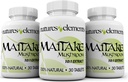 Maitake Mushroom - pakke af 3 - 10: 1 Uddrag - 500mg tabletter - Standardiseret 30% polysaccharider - 1 måned Tilgang Hver - 100% Natural, Vegetar Safe