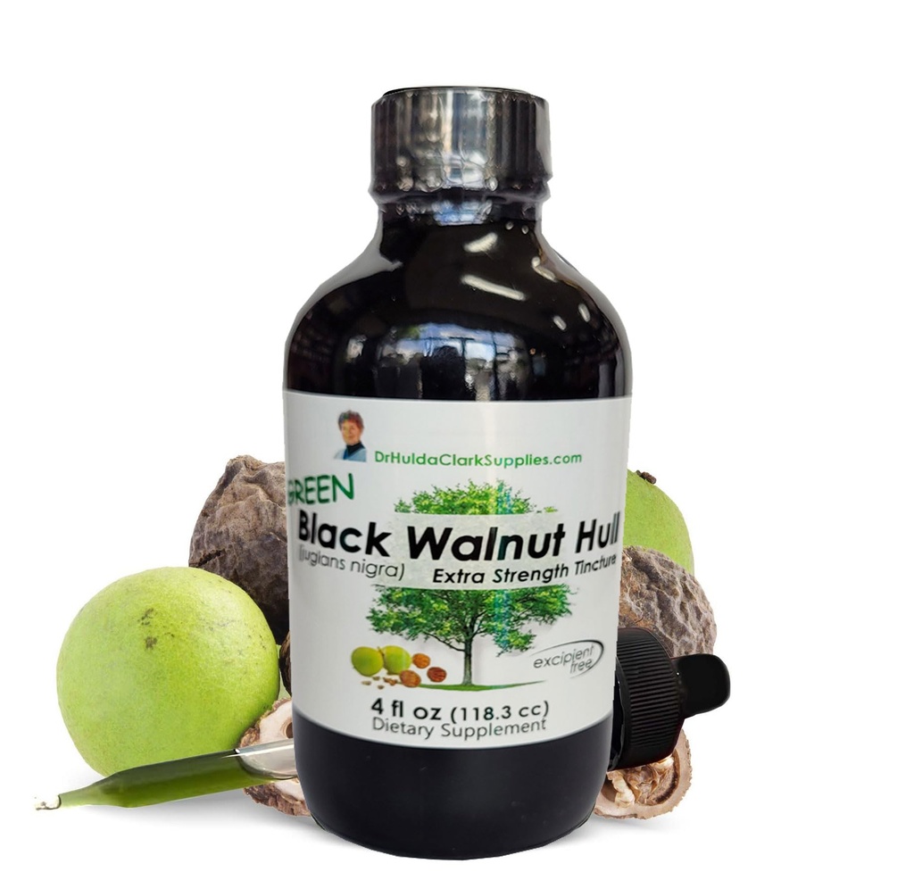 Grøn sort valnød tinktur - 4fl.oz
