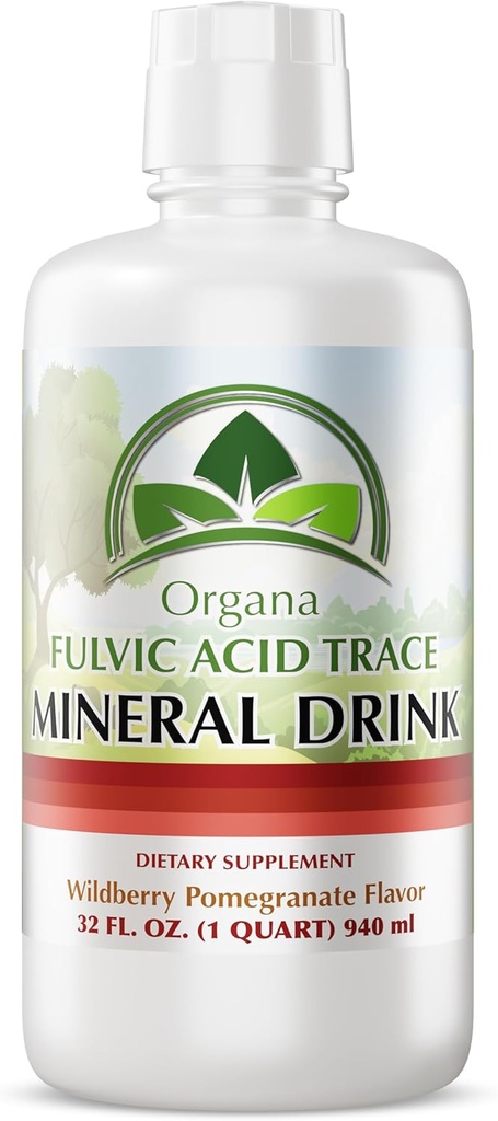 Organa Trace Minerals - Liquid Colloidal Minerals Supplements - Plant Derived for Maximum Absorption - Colloidal Minerals Liquid for Wellness - 32 Ounces