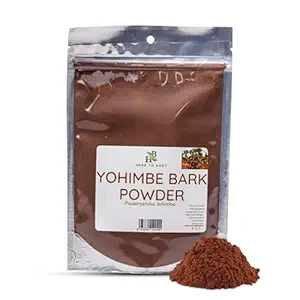 Herb To Body Yohimbe Bark Powder - 4 oz, Vildlavede Tørret Yohimbe Powder Sourced fra Afrika til urtete og traditionelle anvendelser