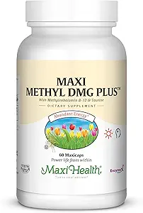 Maxi Health, Maxi Methyl DMG Plus, 60 kapsler