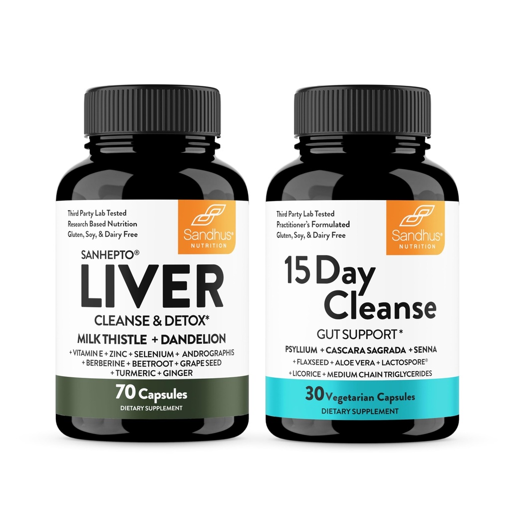 Sandhu lever Renew Rense Detox Support & 15 dages Gut Rense Support Supplement til kvinder og mænd