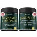 Bundle 7in1 Berberine HCl & 6in1 Mælkebøtte supplement - Support Immun, fordøjelse og hjerte sundhed