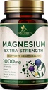 Magnesium Mineral Supplement 1000 mg - høj potens Magnesium Citrate for ben, hjerte sundhed, nerver & muskel support, Nature 's Magnesium Complex for hele kroppen støtte, Flasket i USA - 120 kapsler