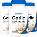 Nutricost hvidløg 1000mg, 240 Softgels (3 flasker) - Odorless, Premium Gluten Free Supplement
