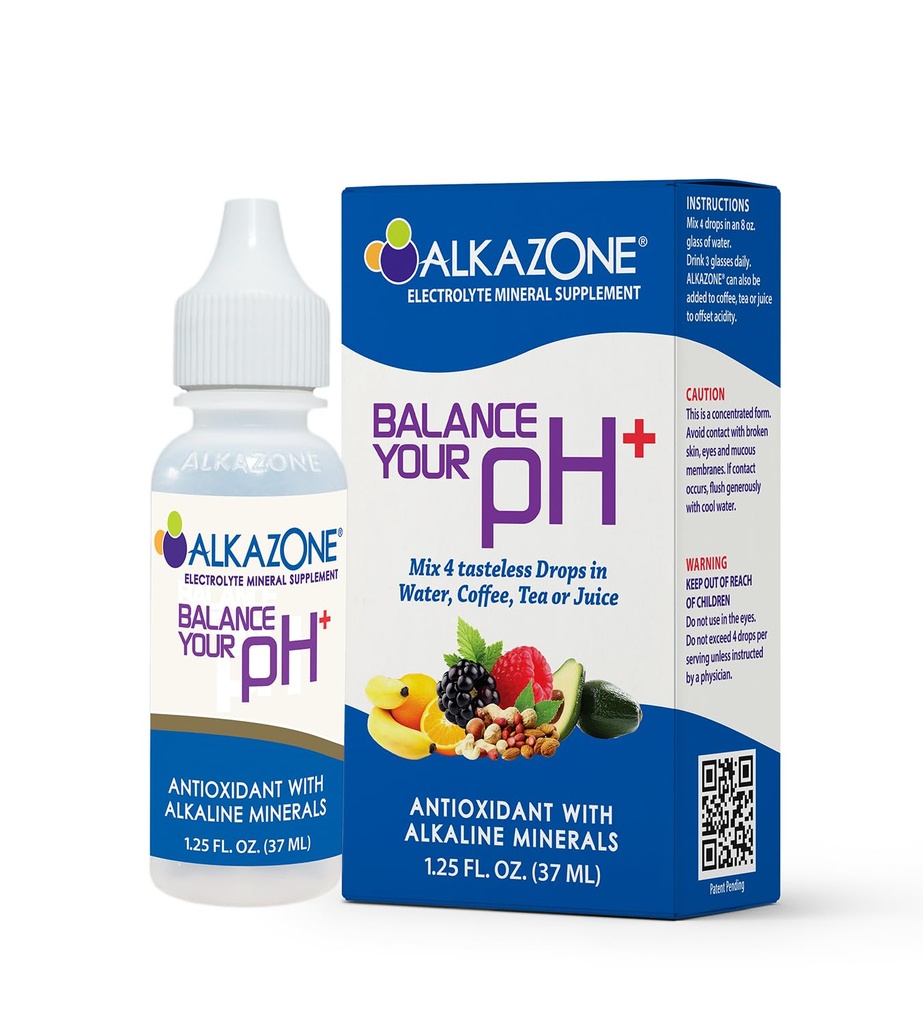 Alkazon balance din pH Plus antioxidanter Alkaline Mineral Drops Forbedre din hydrering med hver dråbe!