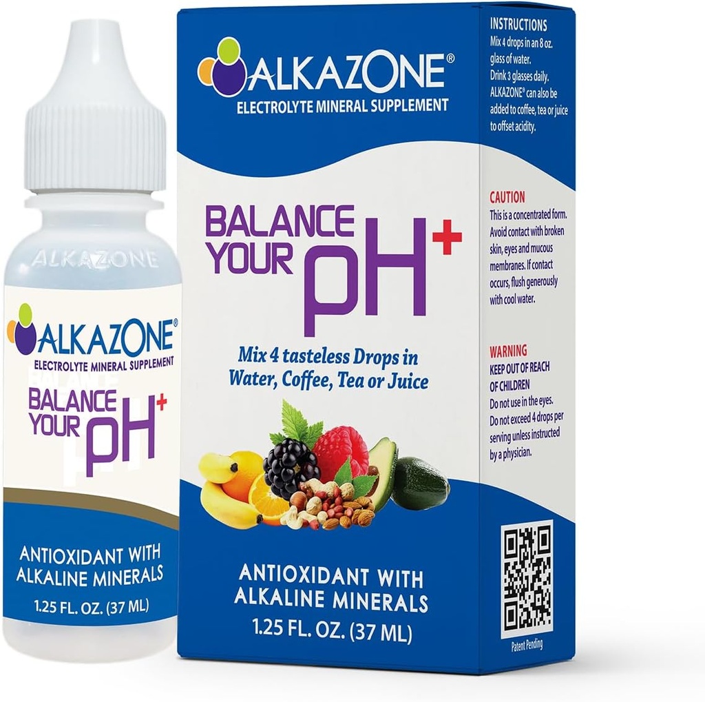 Alkazon balance din pH Plus antioxidanter Alkaline Mineral Drops Forbedre din hydrering med hver dråbe!