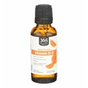 365 af Whole Foods Market, D3- vitamin Liquid Citrus Flavor 1000IE, 1 OZ