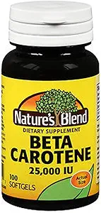 Naturens Blend Beta Caroten 25000 IE - 100 Soft Gels, pakning med 2 stk.