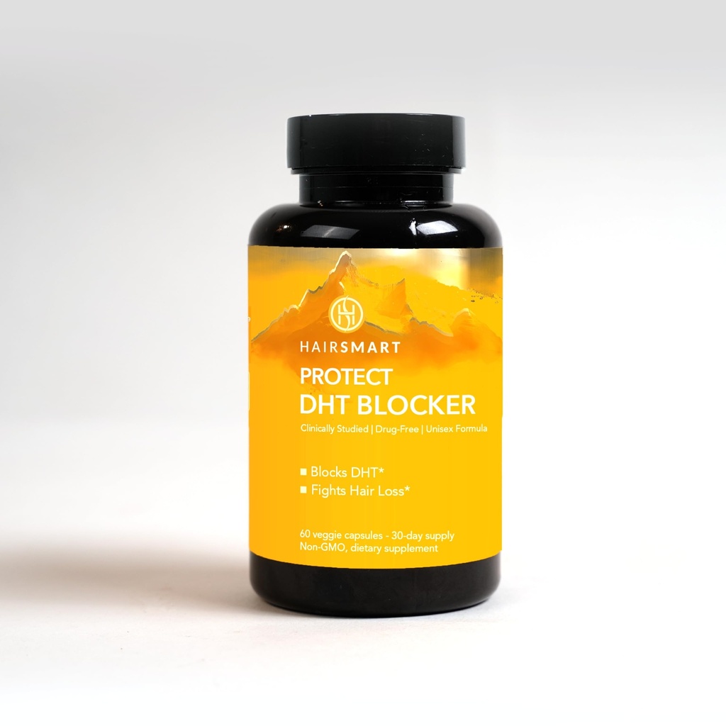 DHT Blocker supplement til mænd & kvinder - Hår ReGrowth Vitaminer, Vegan & Gluten- Gratis formel for hårtab behandling Mænd, Saw Palmetto, Stinging Nettle, Green Tea, Pygeum Bark & Græskar Seed