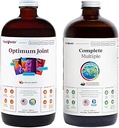 LIQUIDHealth Optimum Joint Glucosamine Chondroitin Supplement & Komplet flere daglige multivitamin Bundle til mænd og kvinder - immunforsvar, ben fælles sundhed, hele fødevarer - USA Made, Vegan, non-GMO