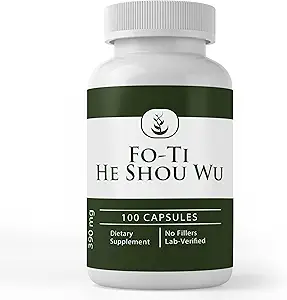 Pure Original Ingredients Fo-Ti (He Shou Wu), (100 Capsules) Always Pure, No Additives Or Fillers, Lab Verified