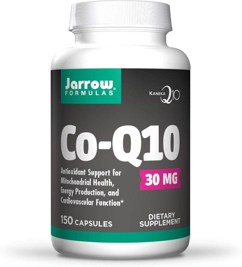 Jarrow Formulas Co- Q10 30 mg, Promoces Cellular Energy Production, 30 mg, 150 Caps