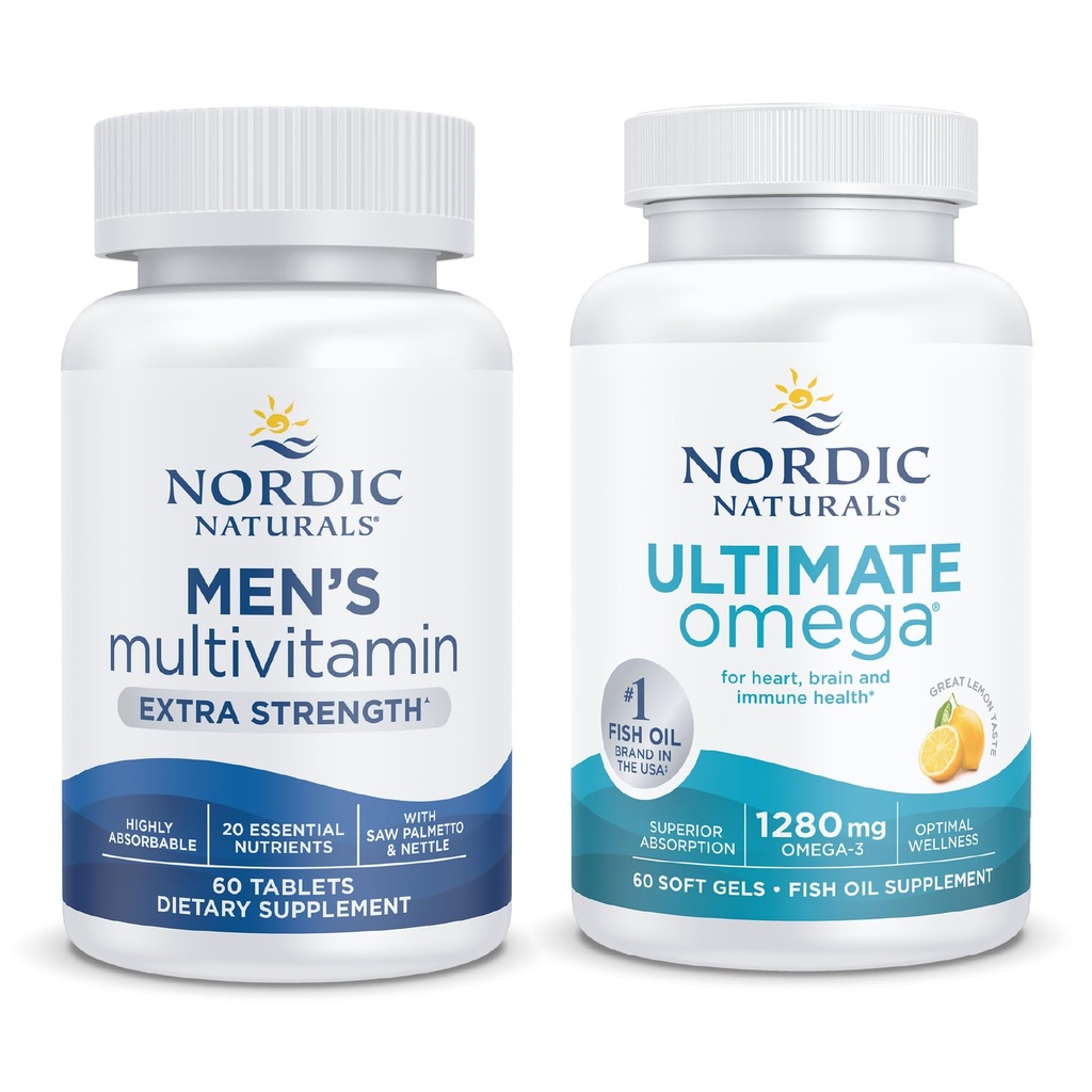 Nordic Naturals Starter Pack - Mænds Multivitamin Extra Strength, Ultimate Omega
