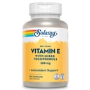 SOLARAY E 400 IE (268mg), tør form - Natural Source, Blandede tocopheroler E-vitamin - Antioxidant supplement, PMS og Menopause Support - 60- Day Garanti, Lab Verified - 100 Serv, 100 kapsler