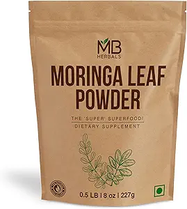 MB Herbals Moringa Leaf Powder 8 oz (227g / 0,5 LB)