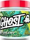 GHOST Greens Powder, Lime - 30 Servings - 19 Superfood Greens & Reds Powder, Fruits, Vegetables, Spirulina, & Chlorella, Prebiotics, 10 Billion CFU Probiotic & Digestive Enzymes - Gluten-Free