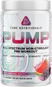 Core Nutritionals Pump Full- Spectrum Non- Stimulant Pre- Workout, med N03T Nitrat, Peak02, Alpha GPC, for maksimal Pump, Styrke og ydeevne 20 Servering (Watermelon Grape)