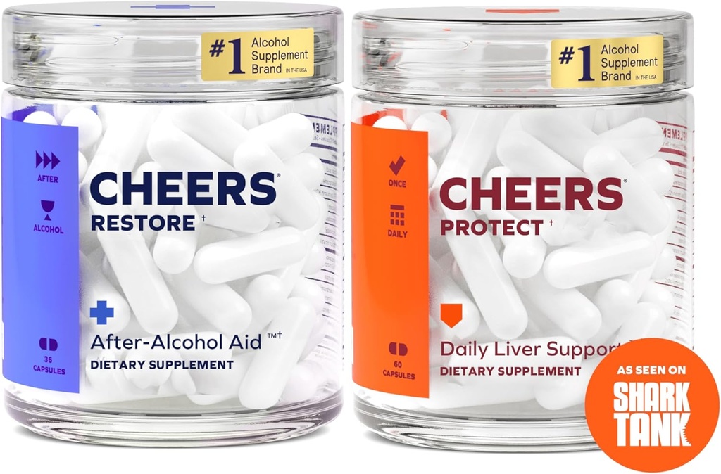 Skål Lever Combo Combo 124; Genopret + Beskyt Buddy 124; Support Din lever & Feel bedre efter at have drukket Buddy 124; DHM, L- Cysteine, Milk Thistle, Prickly Pære, B- Vitamin Buddy 124; 12 Doser Genopret, 30 Doser Beskyt Buddy 124; Kosttilskud