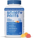 SmartyPants Multivitamin til mænd, kvinder og børn: Vitamin Gummies med Omega 3 Fish Oil (EPA / DHA), Methylfolat, D3- vitamin, C-vitamin B12, B6, vitamin A, K & Zink, 200 Greve (30 dages forsyning)