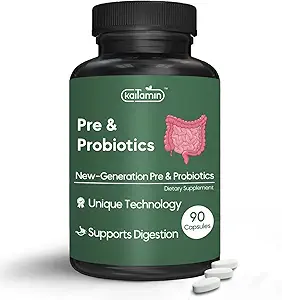 Prebiotics & Probiotics | Advanced Technology: Lower Dose & Quicker Results - for Digestion, Brain Health, Immunity, & Metabolism - for Men & Women, Adult Uni-sex, Vegan & upto 45 Days Supply