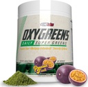 EHP Labs Oxygreen Super Green Powder - Spirulina & Chlorella Superfood, Green Juice Powder & Green Kosttilskud med Prebiotic Fibre, Antioxidants & Immunity Support, 30 Serves (Passionfruit)