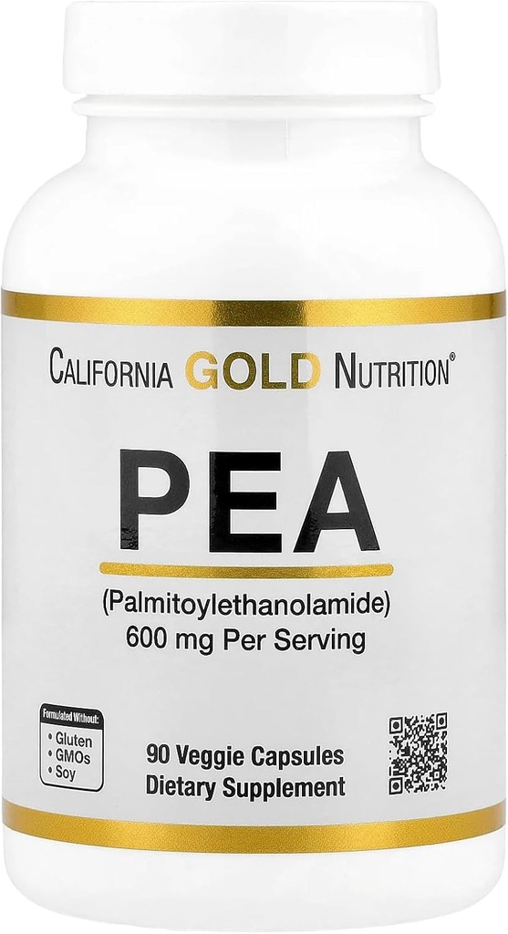 Lake Avenue Pea Palmitoylethanolamid, Mikroniseret Pea, Støtter Relief fra Lejlighedsvis Minor Smerte & Diskomfort, Gluten Free, Soy Free, 300 mg, 90 Veggie Kapsler