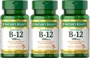 Naturens Bounty B- 12 Quick Opløs tabletter 500 Mcg, 300 tabletter (3 x 100 Count Flasker)