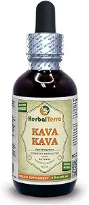 Herbal Terra LLC Kava Kava (Piper Methysticum) Tinktur, Tørret Root Liquid Extract 2 oz