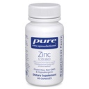 Ren indkapsling af zink (citrat) - for immunsystem, vævsudvikling & Metabolisme * - Mineral supplement med enzymer - stærkt Absorberet zink - Vegan & Non- GMO - 60 kapsler