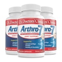 US Doctors 'Clinical Arthro- 7 - Klinisk Proven Fælles Support Complex med gurkemeje, Collagen, Bromelain for fleksibilitet, mobilitet, & stærk Cartiage - 180 kapsler (3 flasker) - 45 / 90-Day Supply