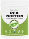 Natures Plus Organic Pea Protein - 1.1 lbs, Vegan Drink Powder - High Energy Protein Powder, Hunger Suppressant, Muscle Builder, Promoes Heart Health - non-GMO, Vegetar, Gluten- Gratis - 25 Servere