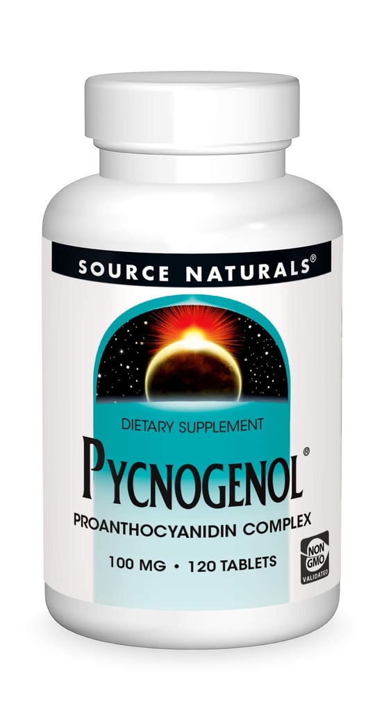 Source Naturals Pycnogenol, Proanthocyanidin Complex, 100 mg - 120 tabletter