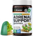 BIO KRAUTER Adrenal Support Gummies - 60 tygger - Rhodiola & Ashwagandha Gummies med Vitamin C, B6, B12 - Vegansk Mood Support Supplement