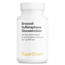 SUPERSMART - Broccoli Sulforaphane 300 mg - Standardiseret til 10% Sulforaphane Glucosinolate - Immunsystemet Booster - 124; Non- GMO & Gluten Free - 60 Vegetariske kapsler