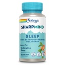 SOLARAY SharpMind søvn, Nootrop Sleep Aid Formel, Nootropics Brain Support for en rolig mad og sund søvn med langsom frigivelse Melatonin 3mg, 60 dages garanti, 30 Servere, 30 VegCaps