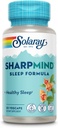 SOLARAY SharpMind søvn, Nootrop Sleep Aid Formel, Nootropics Brain Support for en rolig mad og sund søvn med langsom frigivelse Melatonin 3mg, 60 dages garanti, 30 Servere, 30 VegCaps