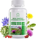 Mælk Thistle supplement, lever renser Detox & reparation Formel, 16-in-1 Herbal Lever Support Pille med Artiskoke, L- Ergothioneine, Turnjube Mælkebøtte Uddrag for lever & antioxidant 120 Kapsler
