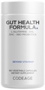 Kodeage Gut Health Kosttilskud Vegan Formel - L Glutamin, Zink, Tyrkiet Tail Mushroom Powder, Tonic Mushroom, Maitake, Micro Algaes, Mineral, Lakrids Root DGL - Probiotika, Prebiotika - 180 Kapsler