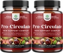 Vein Support Ben og Veins - Full Body Circulation Supplement for Spider & Varicose Veins og Forbedret Flow med Horse Chestnut Extract & Flavonoider - Vegan Non- GMO Mini Caps (2 måneder)