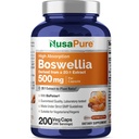 NusaPure Boswellia Serrata 10. 000 mg Per Veggie Caps 200 Count (Ext. 20: 1, Non- GMO, Vegan, Bioperine) Ayurvedic Herb: Indian Olibanum, Frankincense