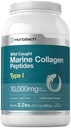 Horbäach Marine Collagen Powder 2.2 lbs • 124; Hydrolyzed Collagen Peptider • 124; Uden smag • 124; Keto, Paleo, Non- GMO, Gluten Free Supplement