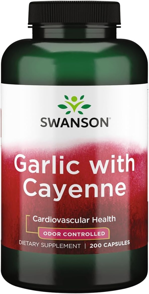 Swanson Hvidløg med Cayenne 200 kapsler