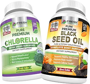 FRESH HEATHCARE Chlorella og Black Seed Oil - bundle