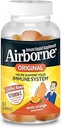 Airborne C-vitamin 750mg (per servering) Zesess Orange Flavored Gummies (63 Tæl i en flaske), Glutenfri immunforsvar supplement med vitaminer A C E, Selen, Echinacea & Ingefær