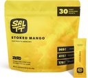 SALTT Electrolytes Powder Flavored Drink Mix - Stoked Mango - 30 Hydration Packets - Magnesium, Kalium, Natrium, Trace Minerals - Zero Sugar & Gluten Free - Rejse Essentials